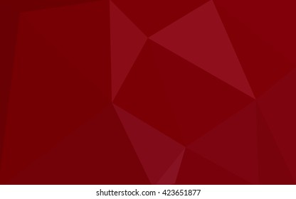 Dark red polygonal illustration, which consist of triangles. Geometric background in Origami style with gradient. Triangular design for your business.