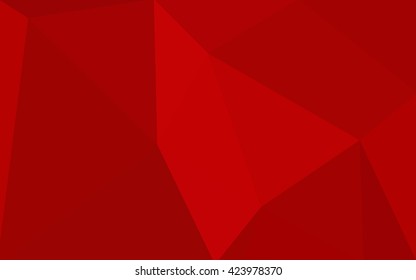 Dark red polygonal illustration, which consist of triangles. Geometric background in Origami style with gradient. Triangular design for your business.