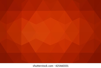 Dark red polygonal illustration, which consist of triangles. Geometric background in Origami style with gradient. Triangular design for your business.