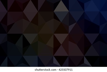 Dark red polygonal illustration, which consist of triangles. Geometric background in Origami style with gradient. Triangular design for your business.