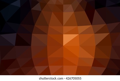 Dark red polygonal illustration, which consist of triangles. Triangular design for your business. Creative geometric background in Origami style with gradient.