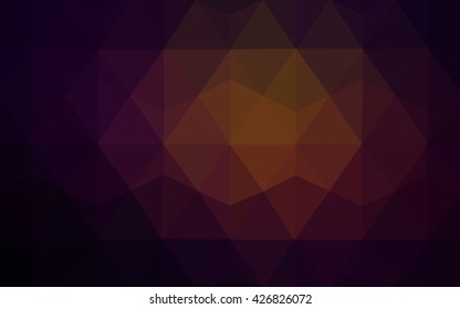 Dark red polygonal illustration, which consist of triangles. Geometric background in Origami style with gradient. Triangular design for your business.