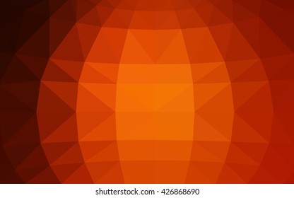 Dark red polygonal illustration, which consist of triangles. Triangular design for your business. Creative geometric background in Origami style with gradient.