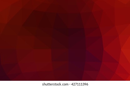 Dark red polygonal illustration, which consist of triangles. Triangular design for your business. Creative geometric background in Origami style with gradient.