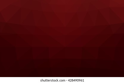 Dark red polygonal illustration, which consist of triangles. Triangular design for your business. Creative geometric background in Origami style with gradient.
