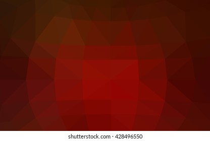 Dark red polygonal illustration, which consist of triangles. Triangular design for your business. Creative geometric background in Origami style with gradient.