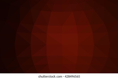 Dark red polygonal illustration, which consist of triangles. Triangular design for your business. Creative geometric background in Origami style with gradient.
