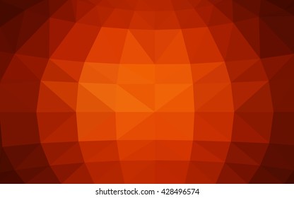 Dark red polygonal illustration, which consist of triangles. Triangular design for your business. Creative geometric background in Origami style with gradient.