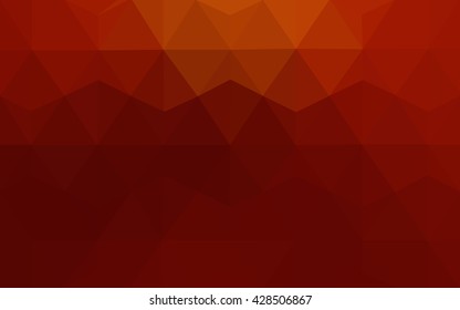 Dark red polygonal illustration, which consist of triangles. Geometric background in Origami style with gradient. Triangular design for your business.