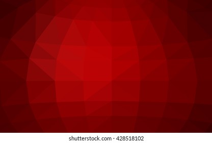 Dark red polygonal illustration, which consist of triangles. Triangular design for your business. Creative geometric background in Origami style with gradient.