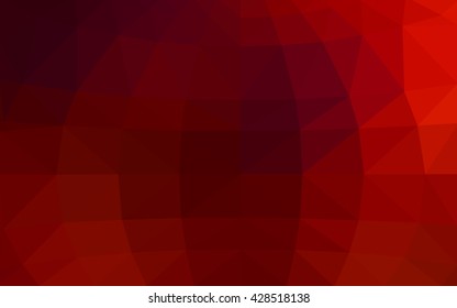 Dark red polygonal illustration, which consist of triangles. Triangular design for your business. Creative geometric background in Origami style with gradient.