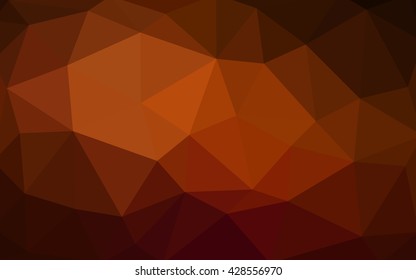 Dark red polygonal illustration, which consist of triangles. Triangular design for your business. Creative geometric background in Origami style with gradient.