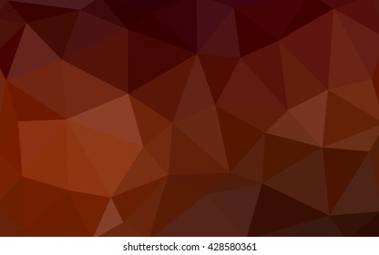 Dark red polygonal illustration, which consist of triangles. Triangular design for your business. Creative geometric background in Origami style with gradient.