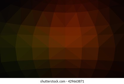 Dark red polygonal illustration, which consist of triangles. Triangular design for your business. Creative geometric background in Origami style with gradient.