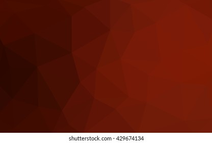 Dark red polygonal illustration, which consist of triangles. Triangular design for your business. Creative geometric background in Origami style with gradient.