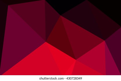 Dark red polygonal illustration, which consist of triangles. Geometric background in Origami style with gradient. Triangular design for your business.