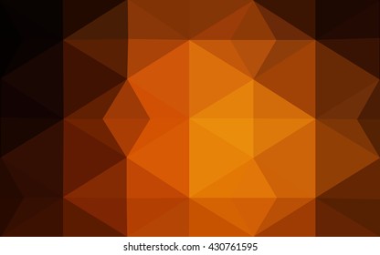 Dark red polygonal illustration, which consist of triangles. Geometric background in Origami style with gradient. Triangular design for your business.