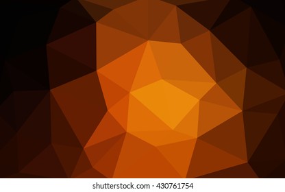Dark red polygonal illustration, which consist of triangles. Triangular design for your business. Creative geometric background in Origami style with gradient.