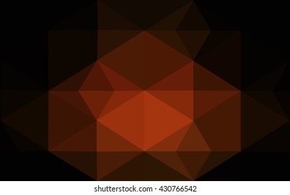 Dark red polygonal illustration, which consist of triangles. Geometric background in Origami style with gradient. Triangular design for your business.