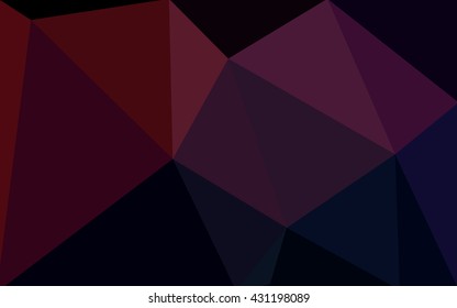Dark red polygonal illustration, which consist of triangles. Geometric background in Origami style with gradient. Triangular design for your business.