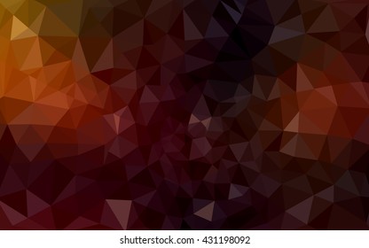 Dark red polygonal illustration, which consist of triangles. Geometric background in Origami style with gradient. Triangular design for your business.