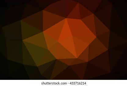 Dark red polygonal illustration, which consist of triangles. Triangular design for your business. Creative geometric background in Origami style with gradient.