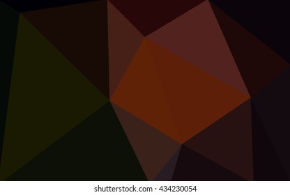Dark red polygonal illustration, which consist of triangles. Geometric background in Origami style with gradient. Triangular design for your business.
