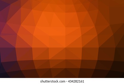 Dark red polygonal illustration, which consist of triangles. Triangular design for your business. Creative geometric background in Origami style with gradient.