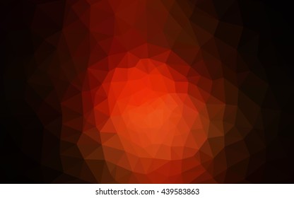 Dark red polygonal illustration, which consist of triangles. Geometric background in Origami style with gradient. Triangular design for your business.