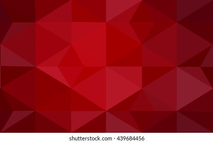 Dark red polygonal illustration, which consist of triangles. Geometric background in Origami style with gradient. Triangular design for your business.