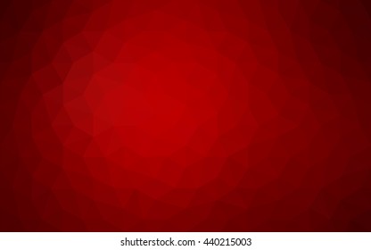 Dark red polygonal illustration, which consist of triangles. Geometric background in Origami style with gradient. Triangular design for your business.
