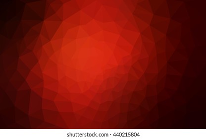 Dark red polygonal illustration, which consist of triangles. Geometric background in Origami style with gradient. Triangular design for your business.