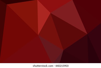 Dark red polygonal illustration, which consist of triangles. Geometric background in Origami style with gradient. Triangular design for your business.