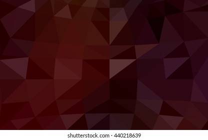 Dark red polygonal illustration, which consist of triangles. Triangular design for your business. Creative geometric background in Origami style with gradient.