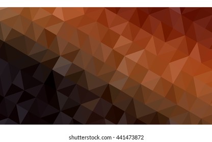 Dark red polygonal illustration, which consist of triangles. Geometric background in Origami style with gradient. Triangular design for your business.