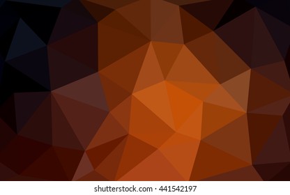 Dark red polygonal illustration, which consist of triangles. Triangular design for your business. Creative geometric background in Origami style with gradient.