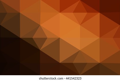 Dark red polygonal illustration, which consist of triangles. Geometric background in Origami style with gradient. Triangular design for your business.