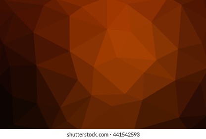 Dark red polygonal illustration, which consist of triangles. Triangular design for your business. Creative geometric background in Origami style with gradient.