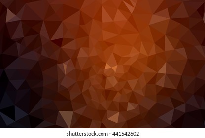 Dark red polygonal illustration, which consist of triangles. Geometric background in Origami style with gradient. Triangular design for your business.