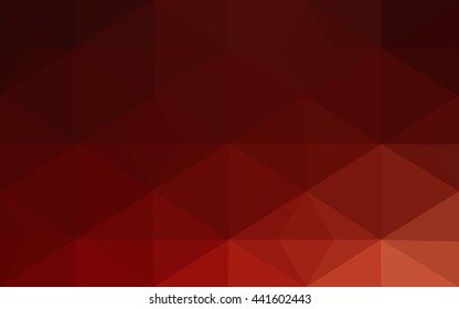 Dark red polygonal illustration, which consist of triangles. Geometric background in Origami style with gradient. Triangular design for your business.