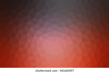 Dark red polygonal illustration, which consist of triangles. Geometric background in Origami style with gradient. Triangular design for your business.