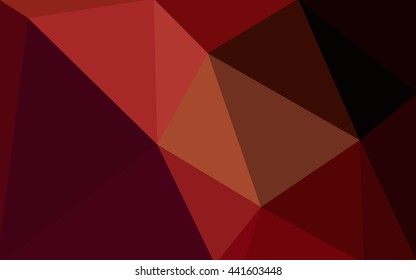 Dark red polygonal illustration, which consist of triangles. Geometric background in Origami style with gradient. Triangular design for your business.