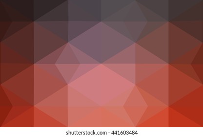 Dark red polygonal illustration, which consist of triangles. Geometric background in Origami style with gradient. Triangular design for your business.