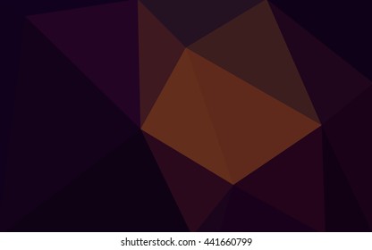 Dark red polygonal illustration, which consist of triangles. Geometric background in Origami style with gradient. Triangular design for your business.