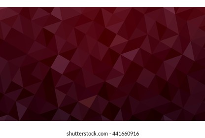 Dark red polygonal illustration, which consist of triangles. Geometric background in Origami style with gradient. Triangular design for your business.
