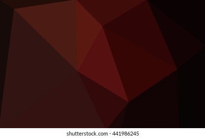 Dark red polygonal illustration, which consist of triangles. Geometric background in Origami style with gradient. Triangular design for your business.