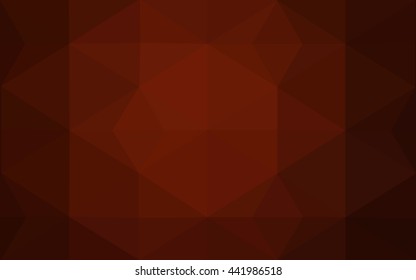 Dark red polygonal illustration, which consist of triangles. Geometric background in Origami style with gradient. Triangular design for your business.