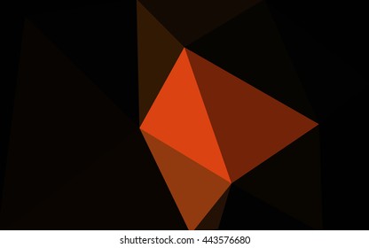 Dark red polygonal illustration, which consist of triangles. Geometric background in Origami style with gradient. Triangular design for your business.