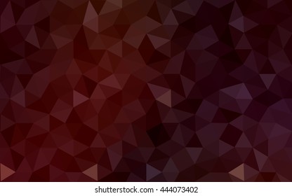 Dark red polygonal illustration, which consist of triangles. Geometric background in Origami style with gradient. Triangular design for your business.