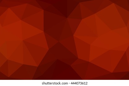 Dark red polygonal illustration, which consist of triangles. Triangular design for your business. Creative geometric background in Origami style with gradient.